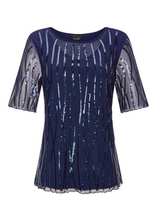 T-shirt en maille filet orné de paillettes thumbnail 6