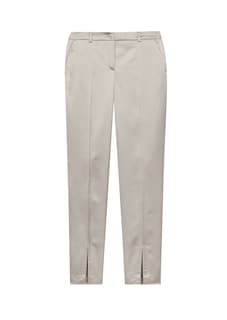 Satin trousers with front hem slits thumbnail 6