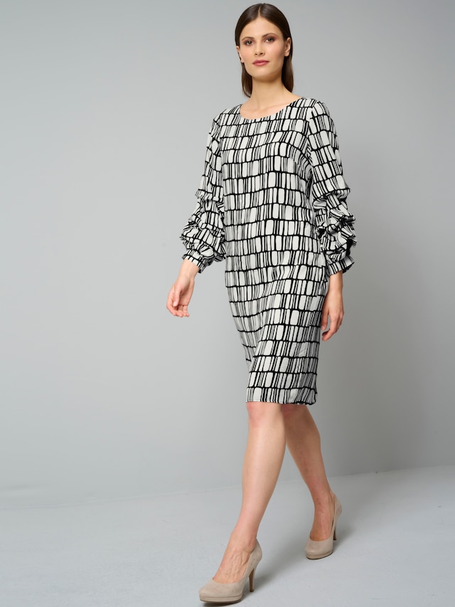 Kleid mit gerafften Ärmeln 4