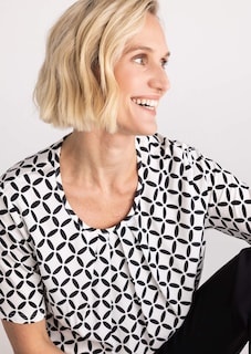 Blusenshirt mit Jerseybündchen thumbnail 4