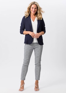 Jerseyblazer aus Strukturware mit Taschen thumbnail 2