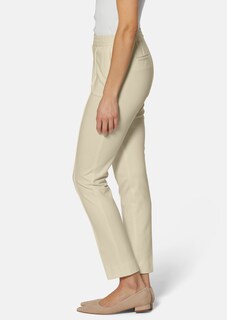 Slim jersey trousers with piping thumbnail 4