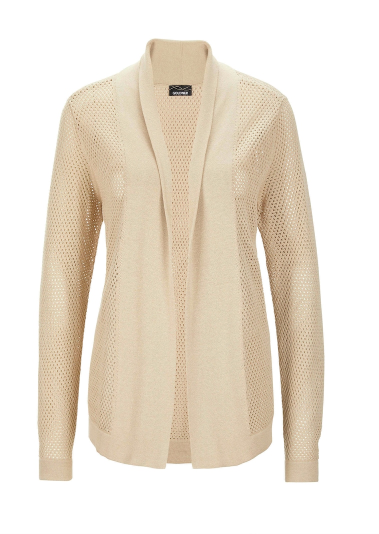 Tricot jasje met fijn ajourmotief