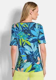 Jersey-Shirt mit U-Boot-Ausschnitt thumbnail 3