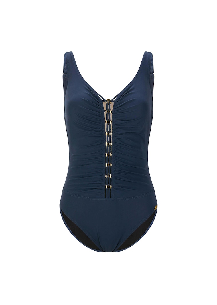 Badpak met elegante plooien