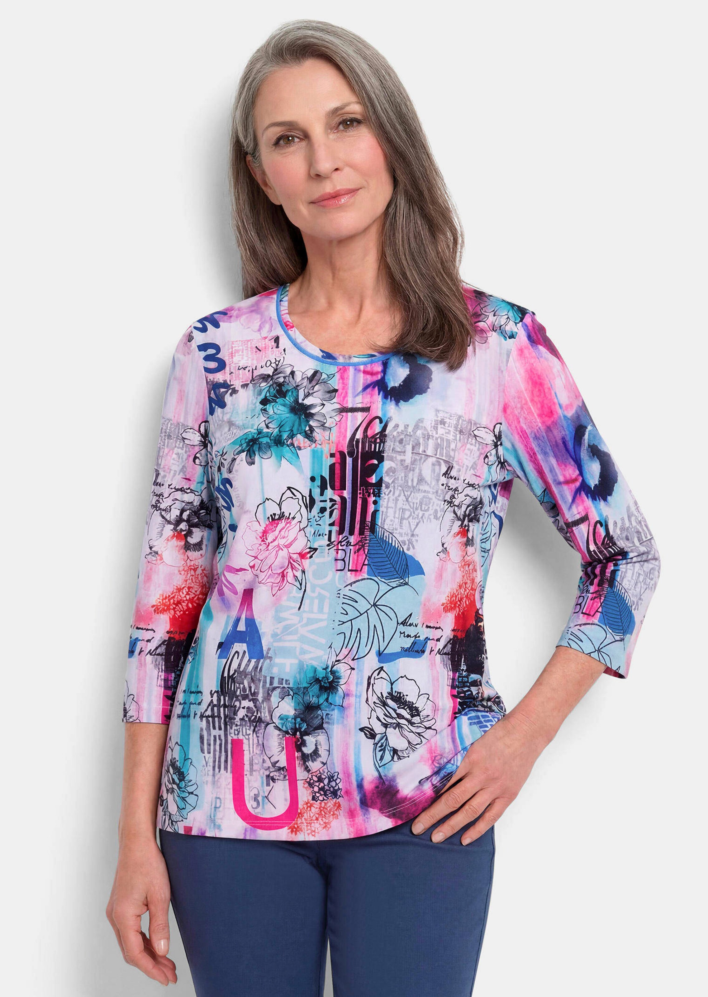 T-shirt imprimé à couleurs vives