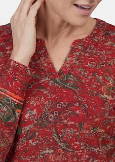 Langarmshirt mit Paisleymuster thumbnail 5