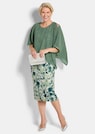 Blumenkleid mit Chiffon-Überwurf thumbnail 1