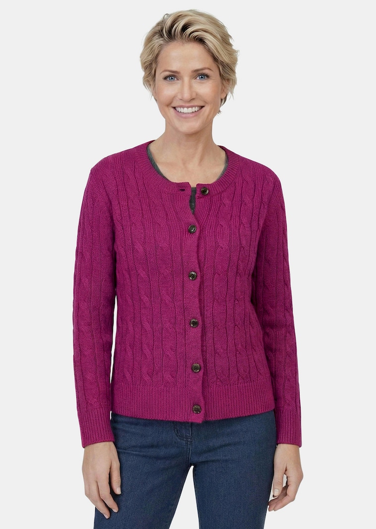 Strickjacke mit Schurwolle