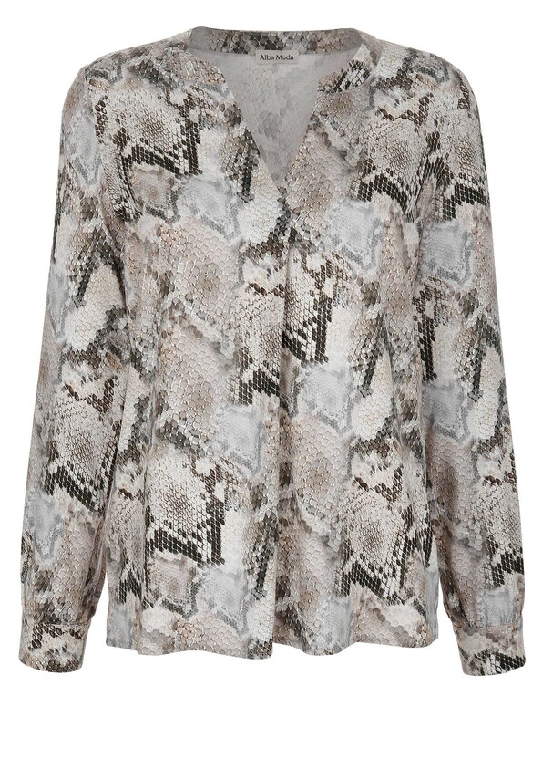 Bluse im Allover Animal Print 4
