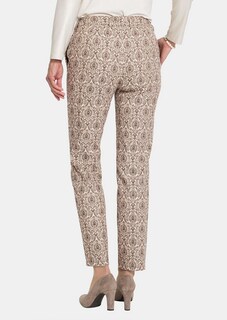 Jacquard-Stretchhose mit feinem Glanz thumbnail 1