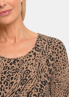 T-shirt en jersey avec imprimé léopard thumbnail 5