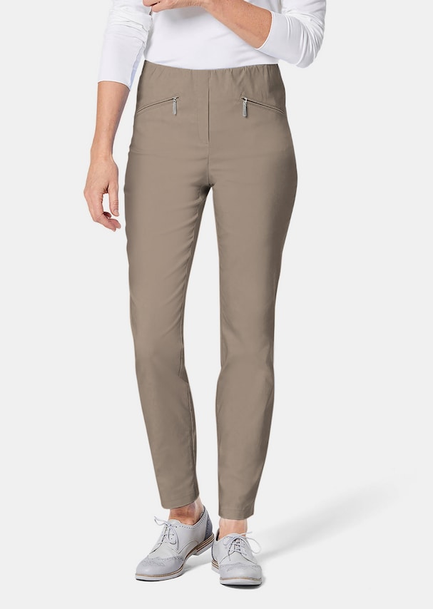 Pantalon hyper LOUISA extensible avec poches zippÃ©es