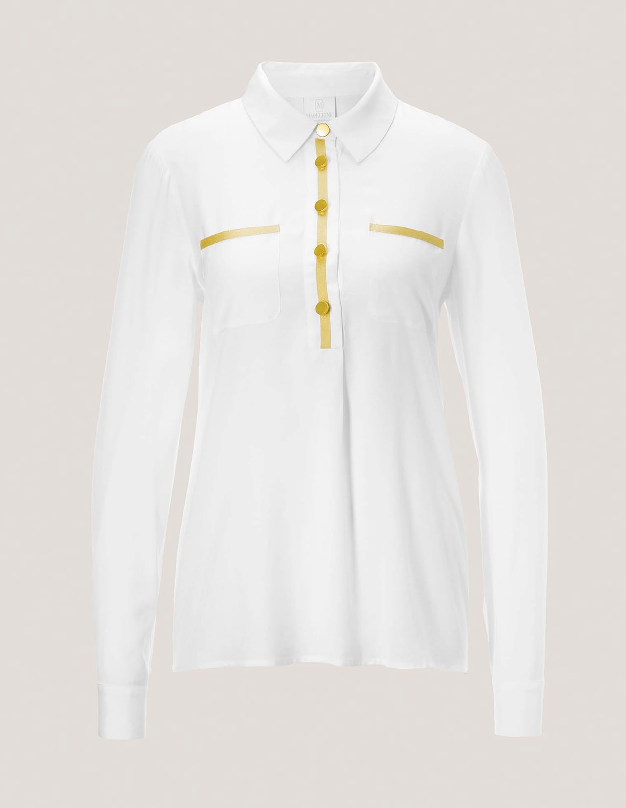 Bluse mit Metallic-Akzenten