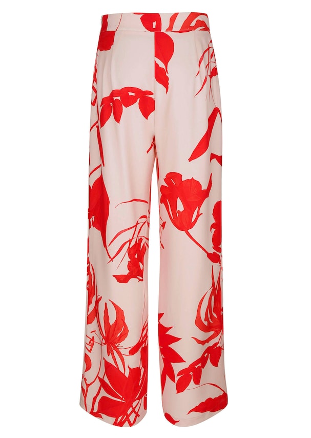 Hose mit floralem Print 1