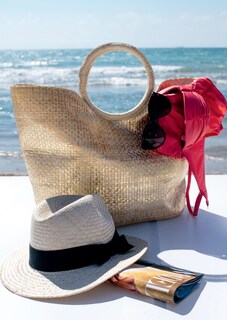 Basttasche mit rundem Henkel thumbnail 2