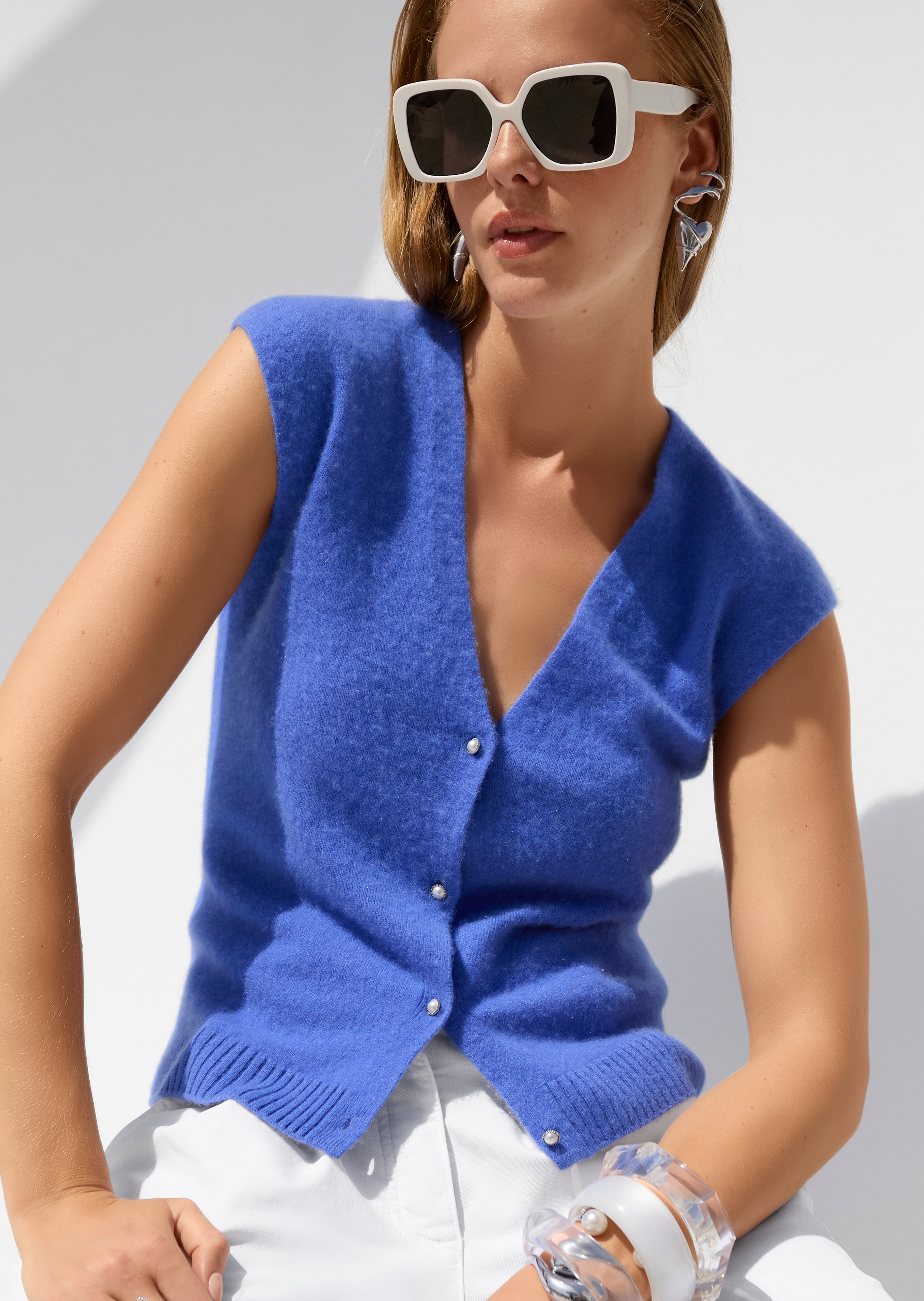 Gilet en tricot sans manches
