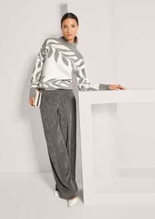 Jacquard-Pullover mit floralem Muster thumbnail 4