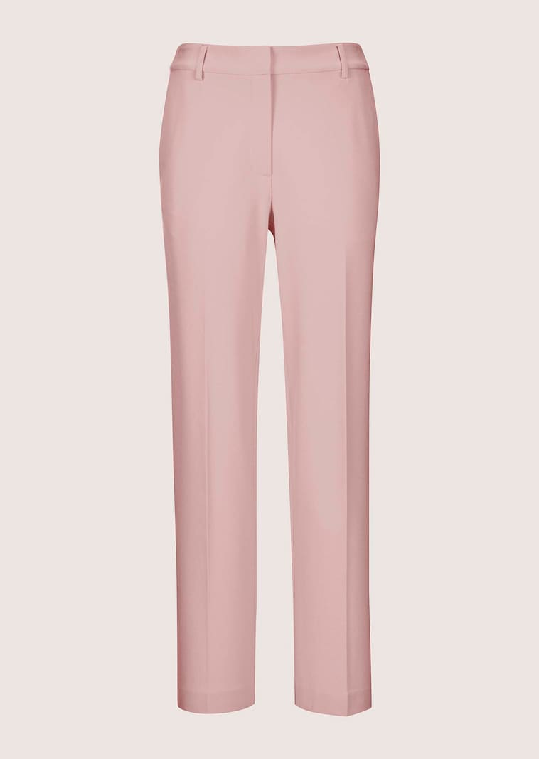 Knöchelfreie Jerseyhose mit Bügelfalten