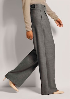 Weite Bundfaltenhose mit Bügelfalten thumbnail 4