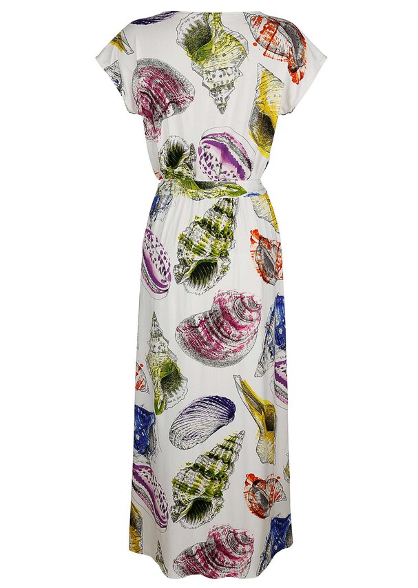 Kleid mit modischem allover Muschel-Druck 4
