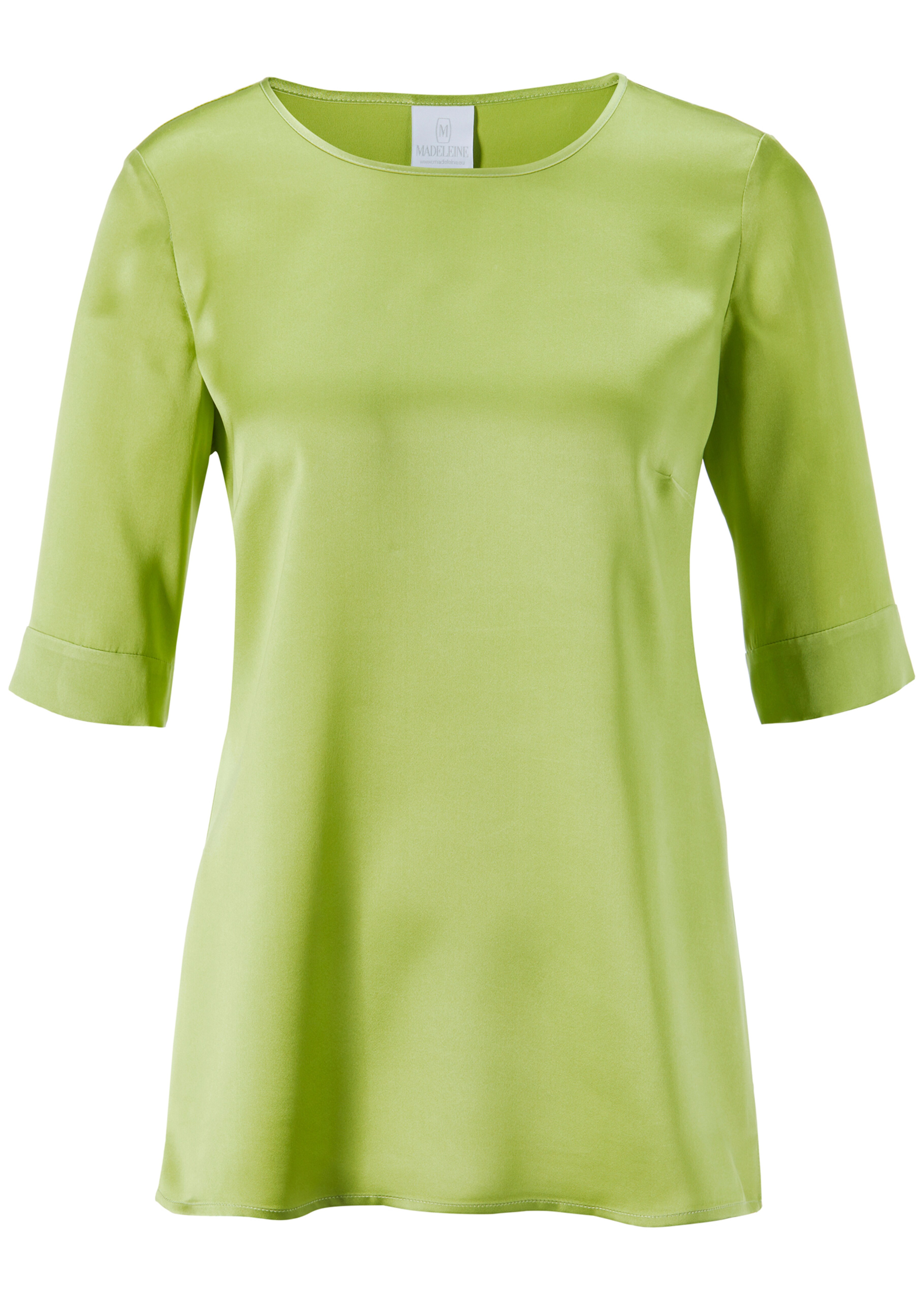 Seidenbluse mit Halbarm