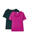 Double pack of t-shirts made from sustainable LENZING™ ECOVERO™ viscose fibers thumbnail 6