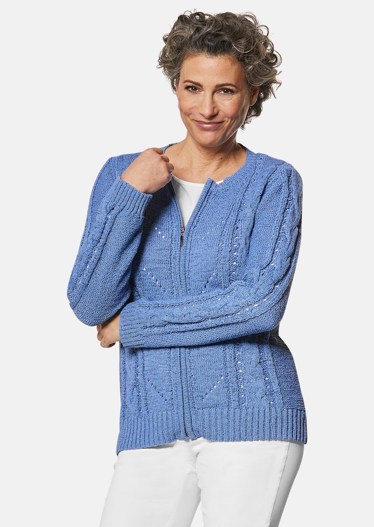 Cardigan à fil ruban et détails mode