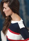 Softweicher Ringelpullover mit Knopfdetails thumbnail 2