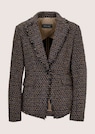 Tweedblazer mit Fransenkanten thumbnail 6