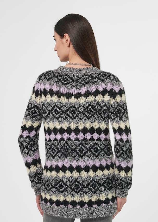 Jacquard-Pullover im Muster-Mix 2