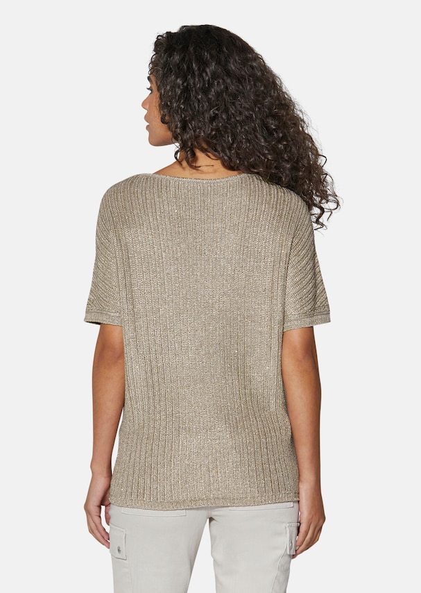 Ribbed jumper with sequins 2