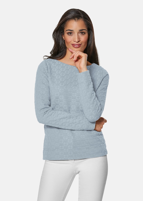 Sweatshirt with an attractive texture