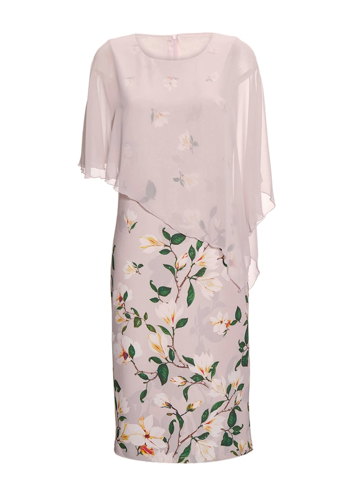 Robe imprimée à fleurs avec mousseline 5