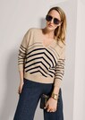 Sportiver Strickpullover mit Streifenmuster thumbnail 4
