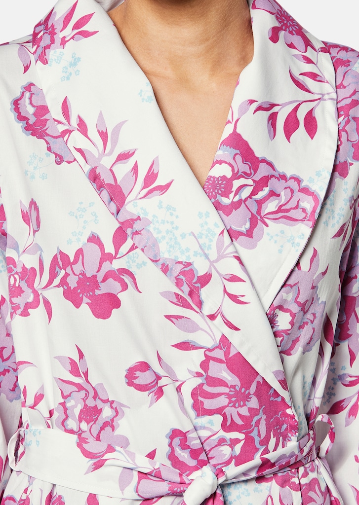 Dressing gown with floral print 4