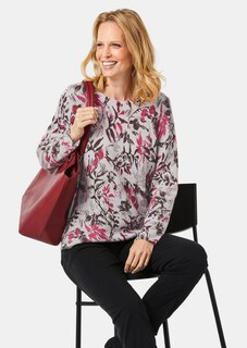 Gedessineerde pullover van kasjmier thumbnail 4