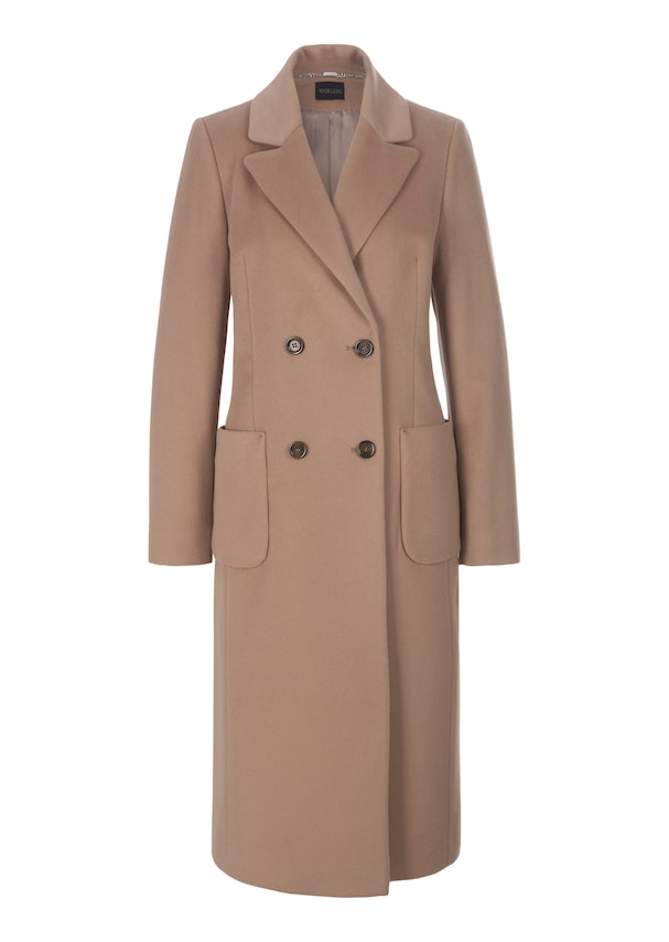 Wool coat with double-breasted button placket 5