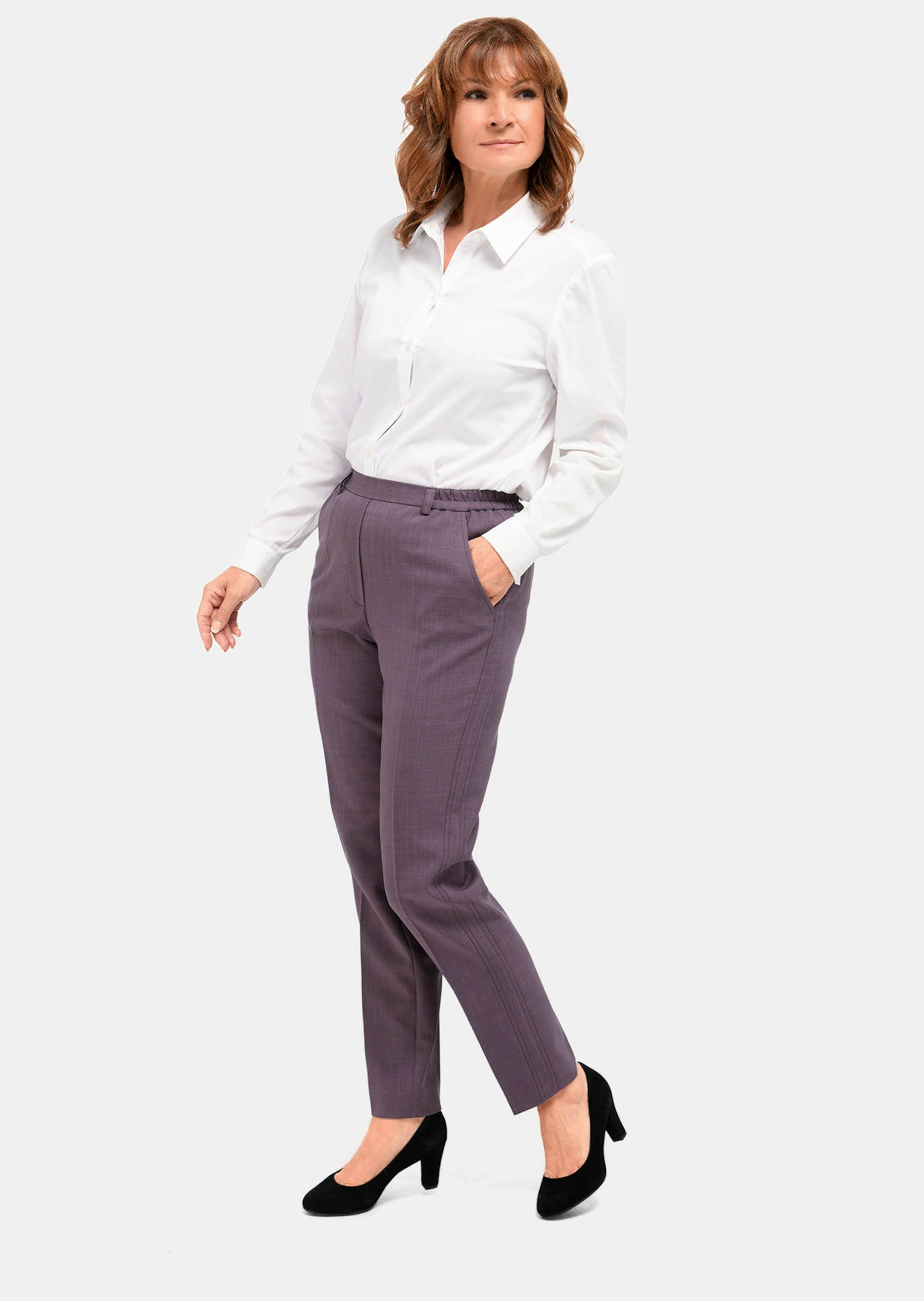 Pantalon de voyage infroissable MARTHA - lilas - Gr. 205 de Goldner Fashion