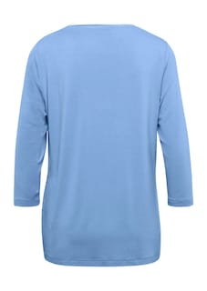 Blusenshirt mit schimmerndem Seideneinsatz thumbnail 3