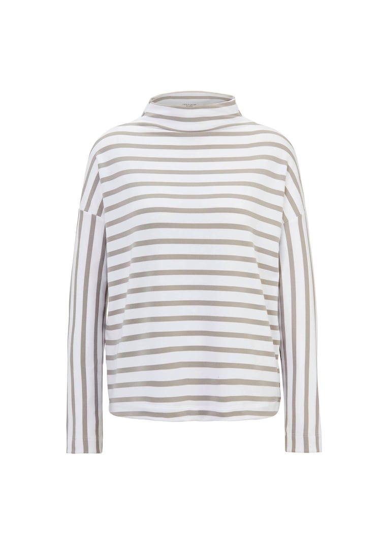 Rento raidallinen paita poolokauluksella