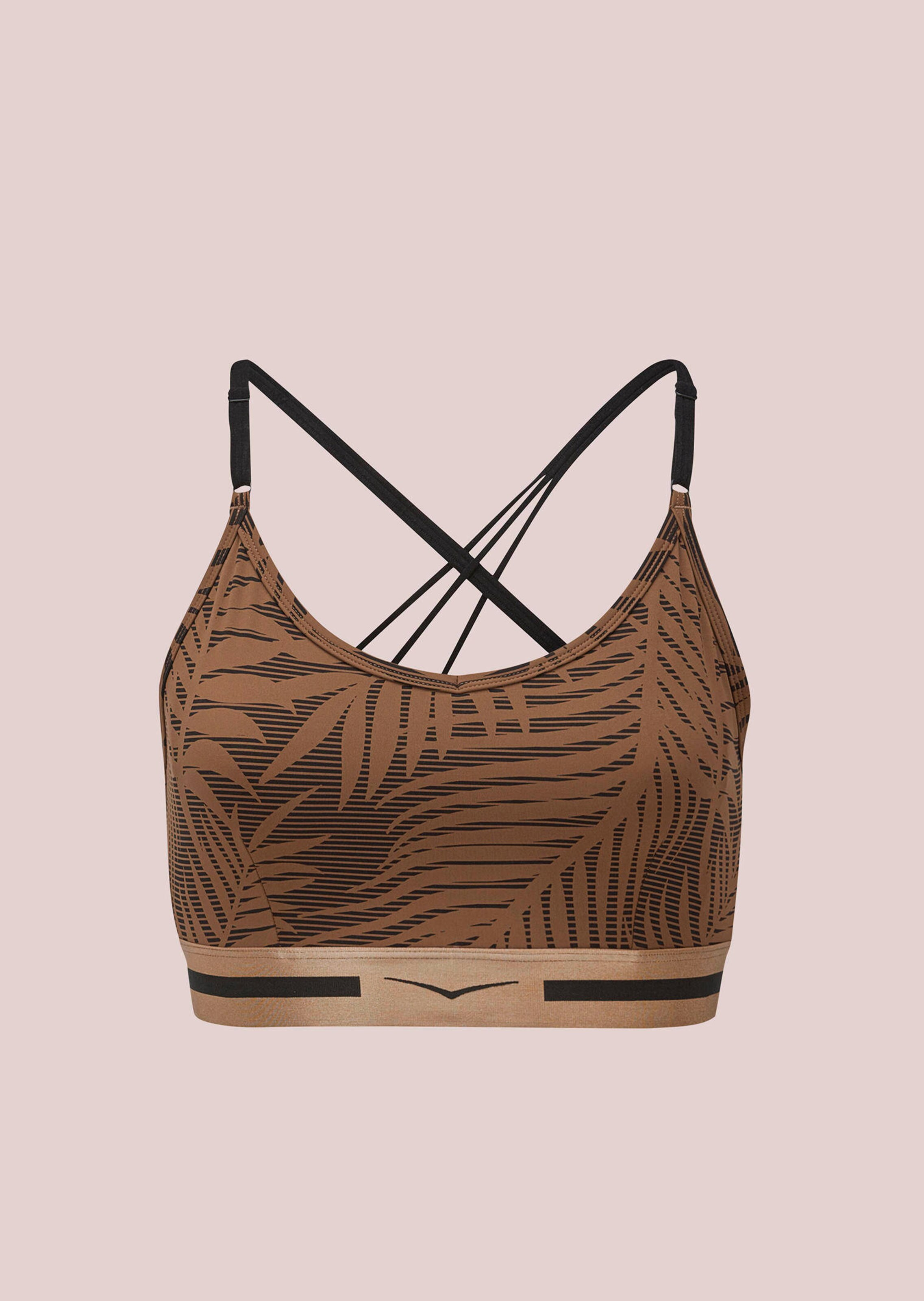 Sport-Bustier mit Meshfutter