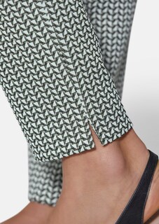 Schmale Jacquard-Hose mit Minimal-Dessin thumbnail 5