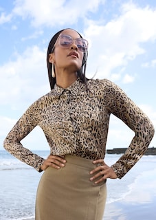Hemdbluse mit Leo-Print thumbnail 7