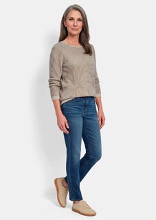 Tricot pullover met bloemenmotief thumbnail 2