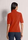 Cashmere roll neck jumper with half-length sleeves thumbnail 3
