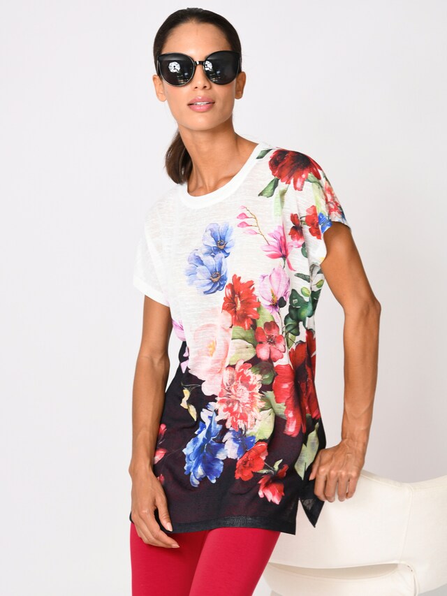 Longshirt aus transparenter Ware 6