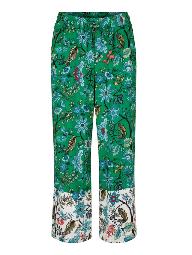 Strandhose in sommerlichem Blumendessin 1