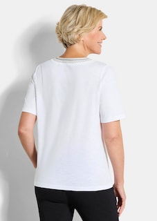 Baumwoll-Shirt mit Stickereien thumbnail 3