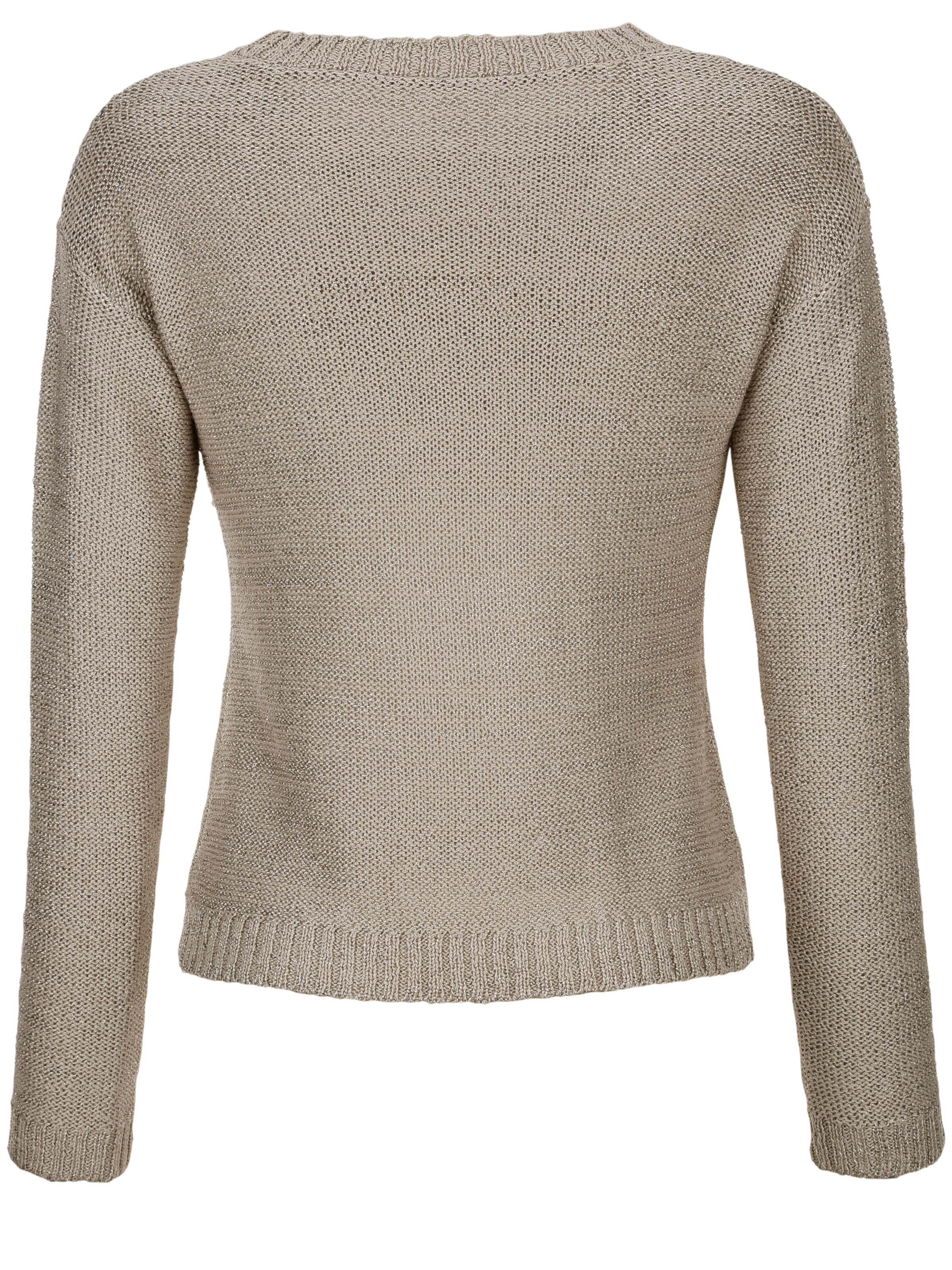 Pullover mit metallischem Garn